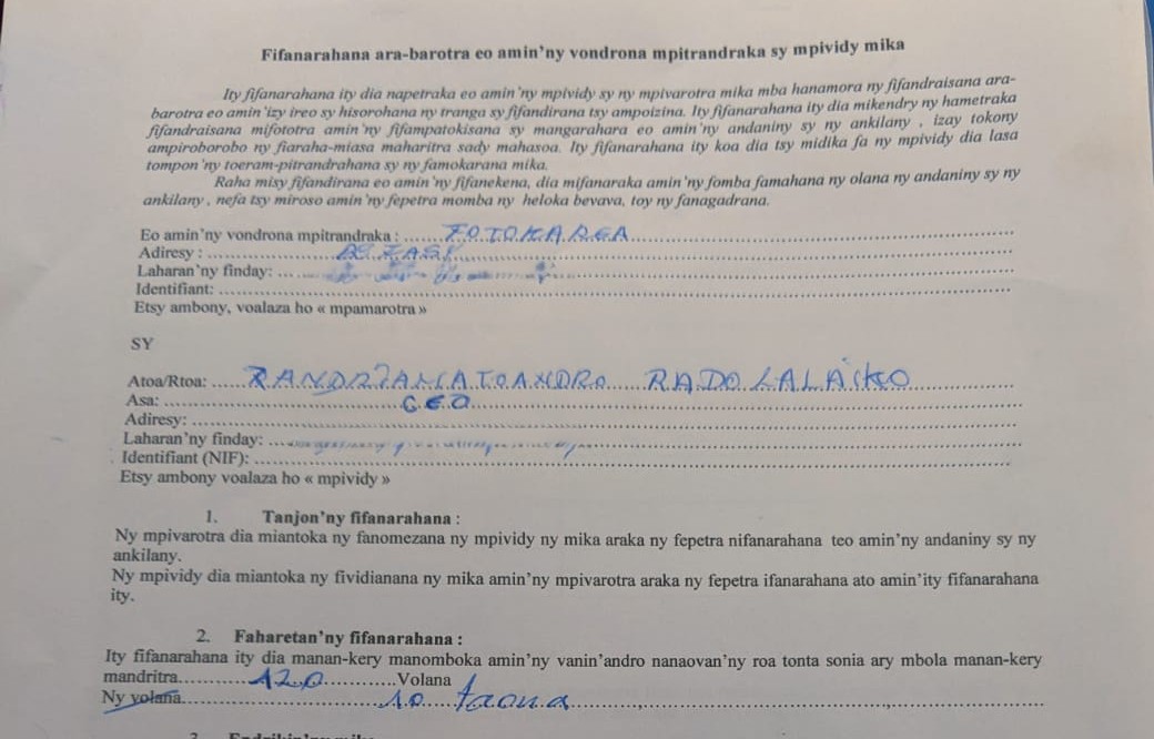 Long Term agreement with Mining Site